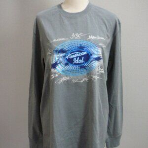 American Idol Logo 2007 Jordin Sparks Winner Gray Long Sleeve Shirt PopTarts-Med